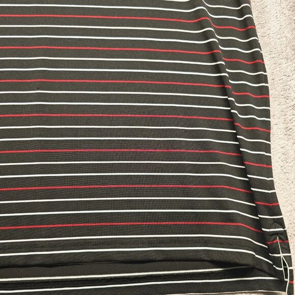 Travis Mathew Polo Shirt Mens XL Black Striped Golf Performance Short Sleeve - Picture 6 of 14